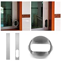 luminiu Kit de Cubierta para Aire Acondicionado portátil-Adaptador de Ventana de Interfaz de Boca Plana Conector de Tubo…